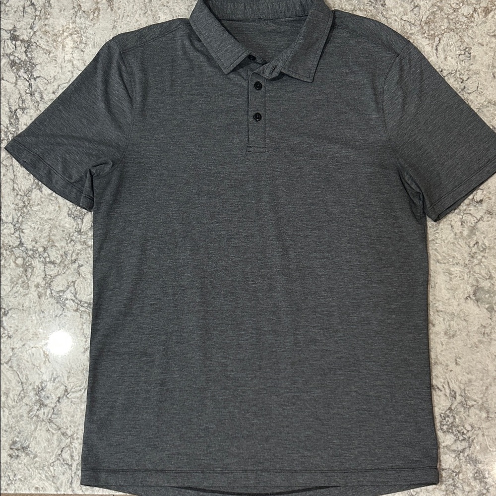 lululemon athletica Charcoal Evolution Polo size large